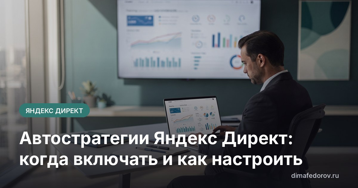 Автостратегии Яндекс Директ: когда включать и как настроить