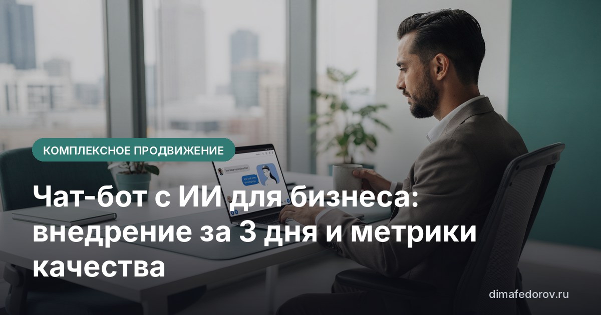 Чат-бот с ИИ для бизнеса: внедрение за 3 дня и метрики качества