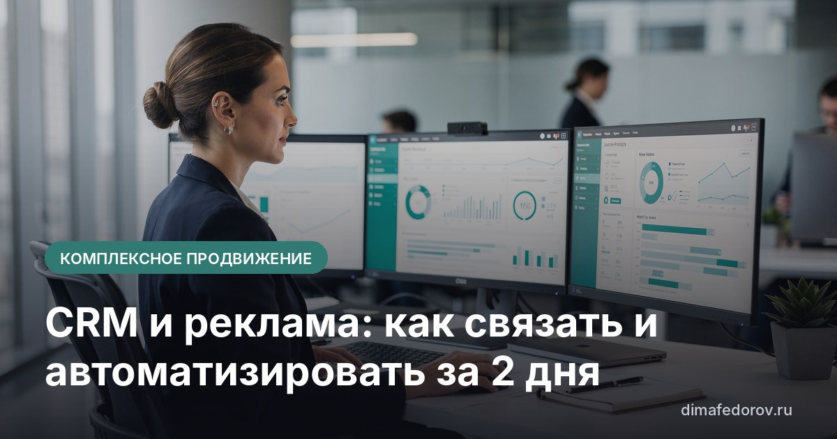 CRM и реклама: как связать и автоматизировать за 2 дня