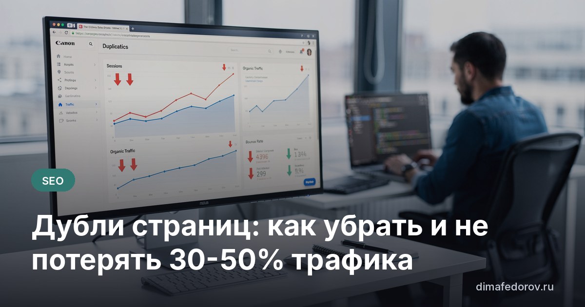 Дубли страниц: как убрать и не потерять 30-50% трафика