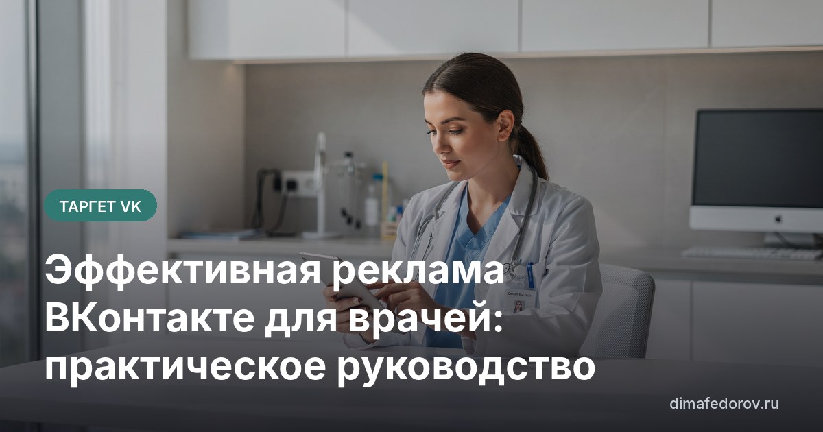 Эффективная реклама ВКонтакте для врачей: практическое руководство