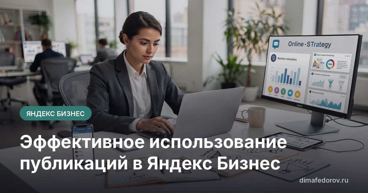 Эффективное использование публикаций в Яндекс Бизнес