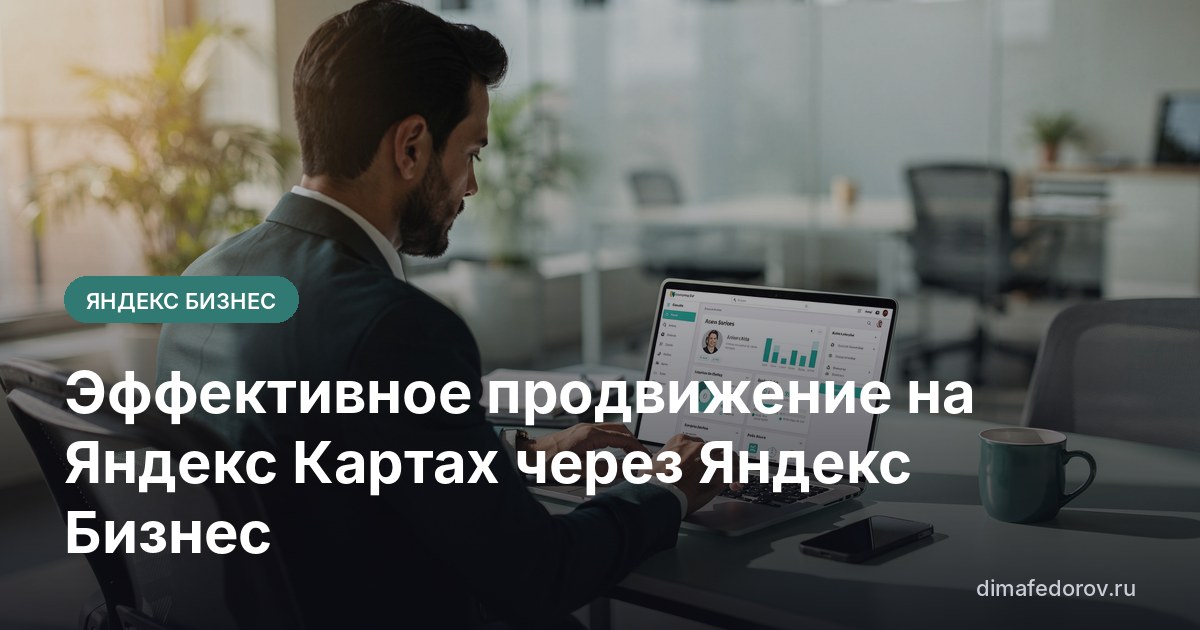 Эффективное продвижение на Яндекс Картах через Яндекс Бизнес