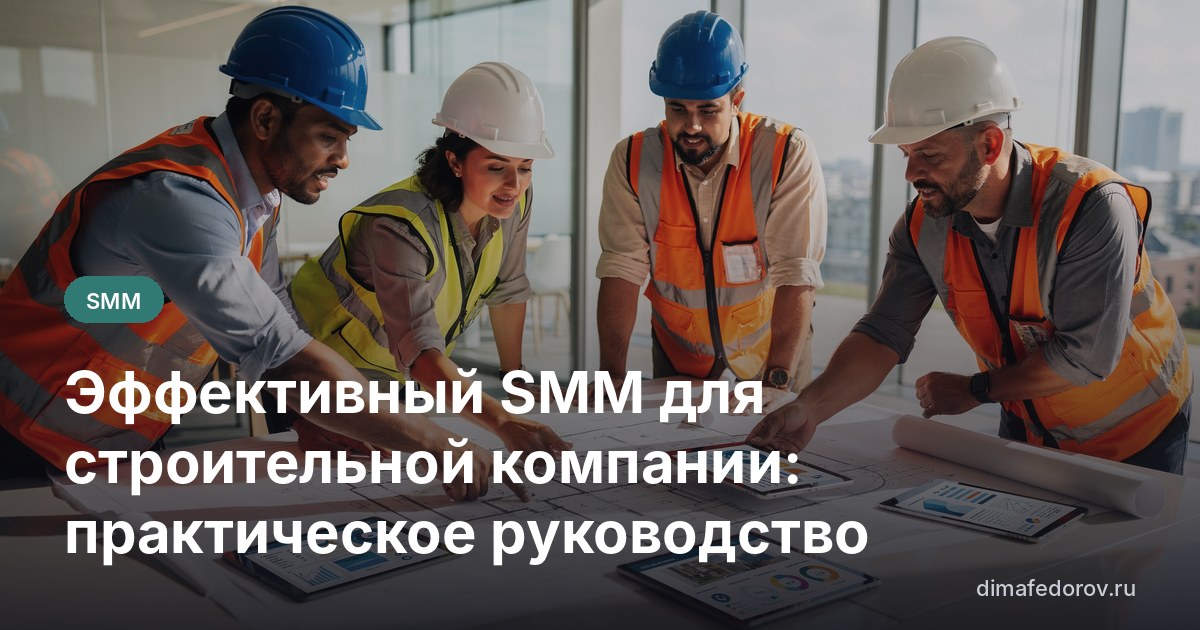 Эффективный SMM для строительной компании: практическое руководство