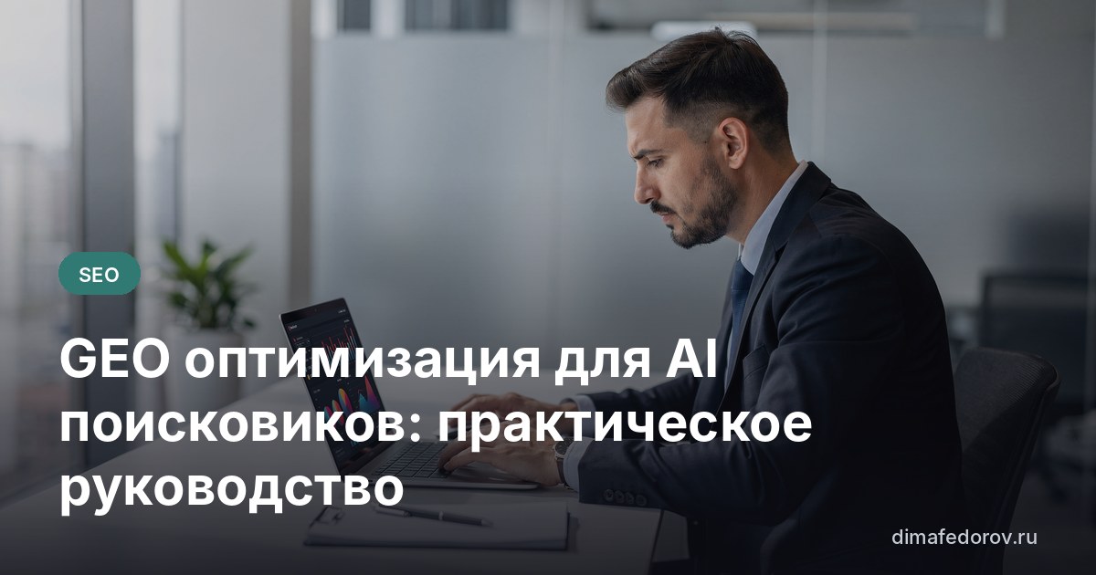 GEO оптимизация для AI поисковиков: практическое руководство