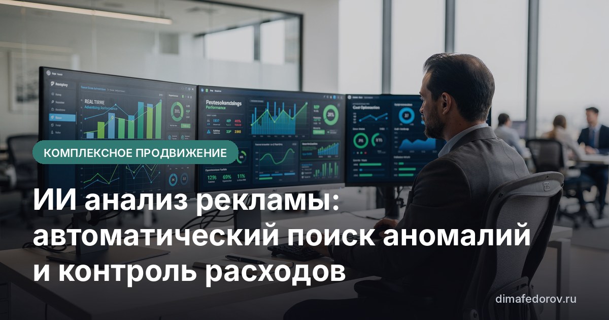 ИИ анализ рекламы: автоматический поиск аномалий и контроль расходов