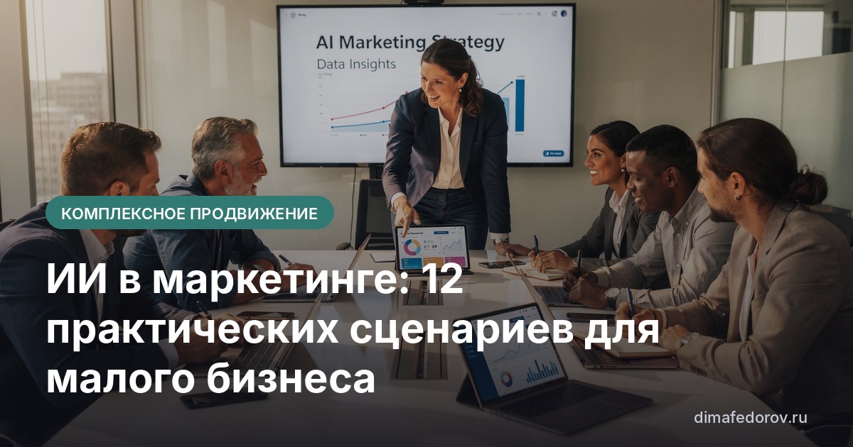 ИИ в маркетинге: 12 практических сценариев для малого бизнеса