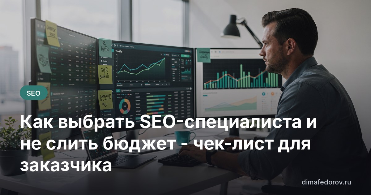 Как выбрать SEO-специалиста и не слить бюджет - чек-лист для заказчика