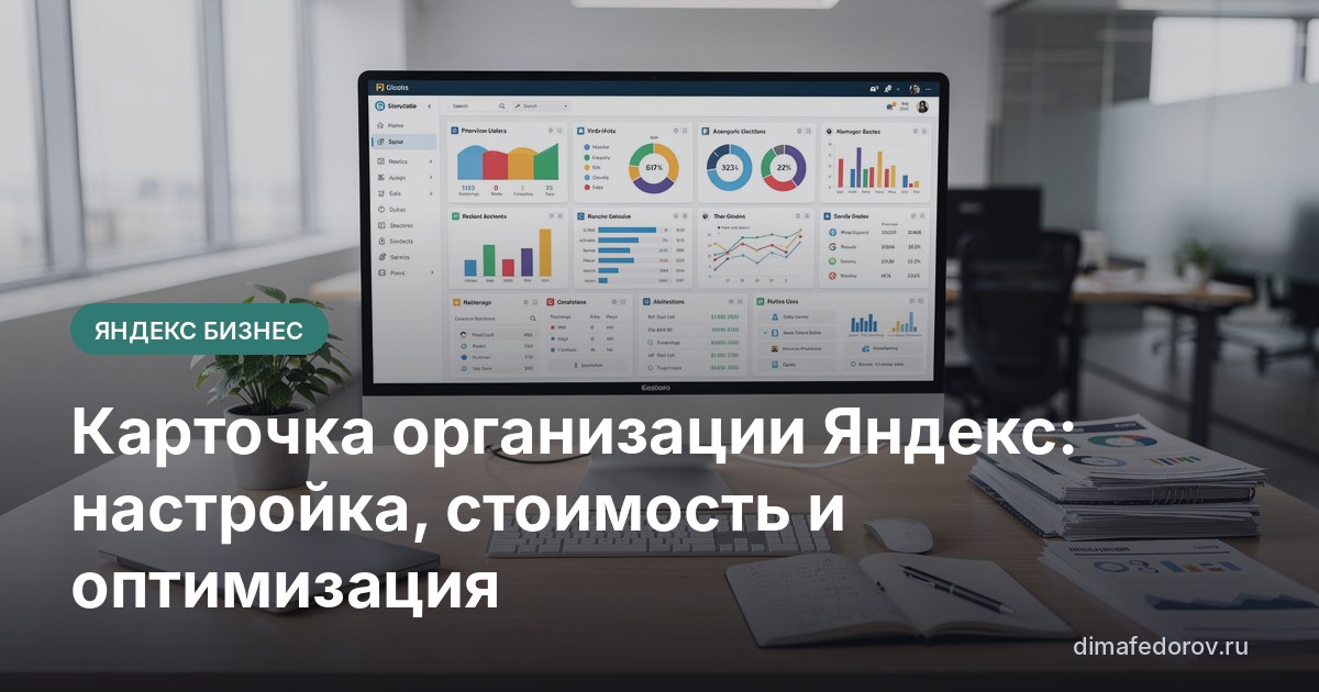 Карточка организации Яндекс: настройка, стоимость и оптимизация
