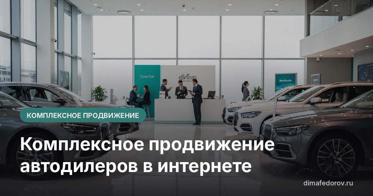 Комплексное продвижение автодилеров в интернете
