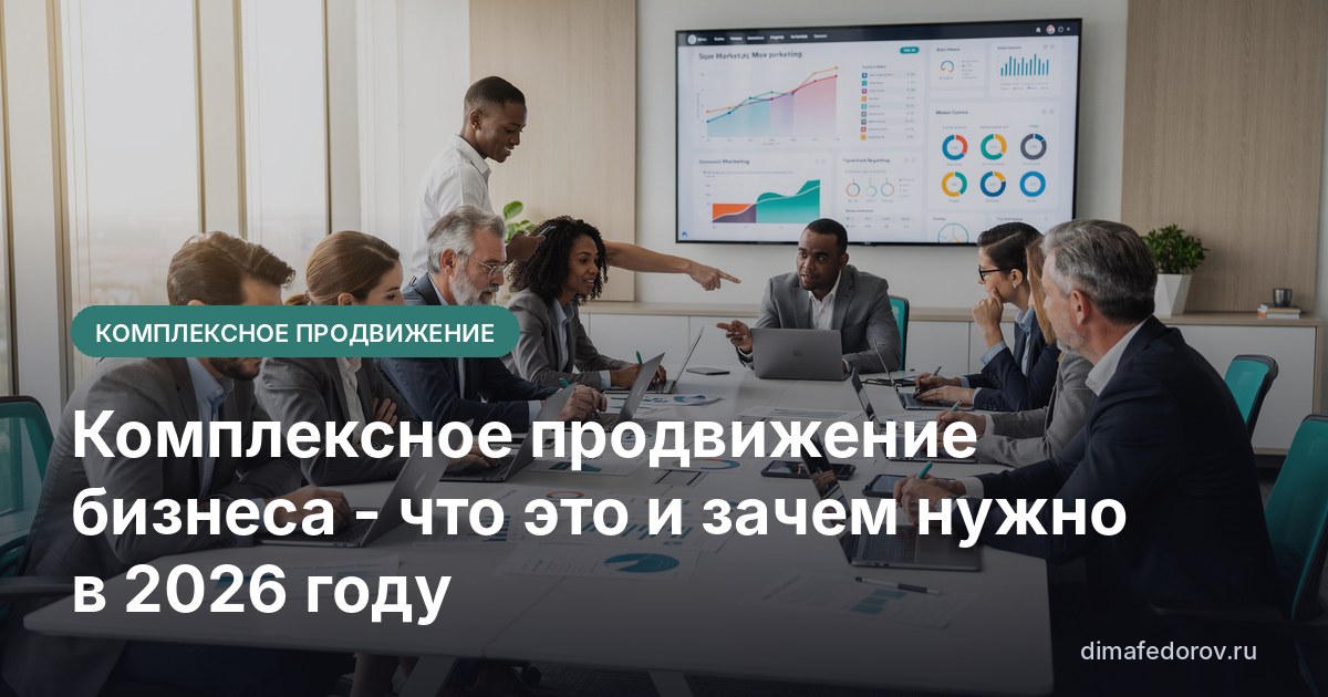 Комплексное продвижение бизнеса - что это и зачем нужно в 2026 году