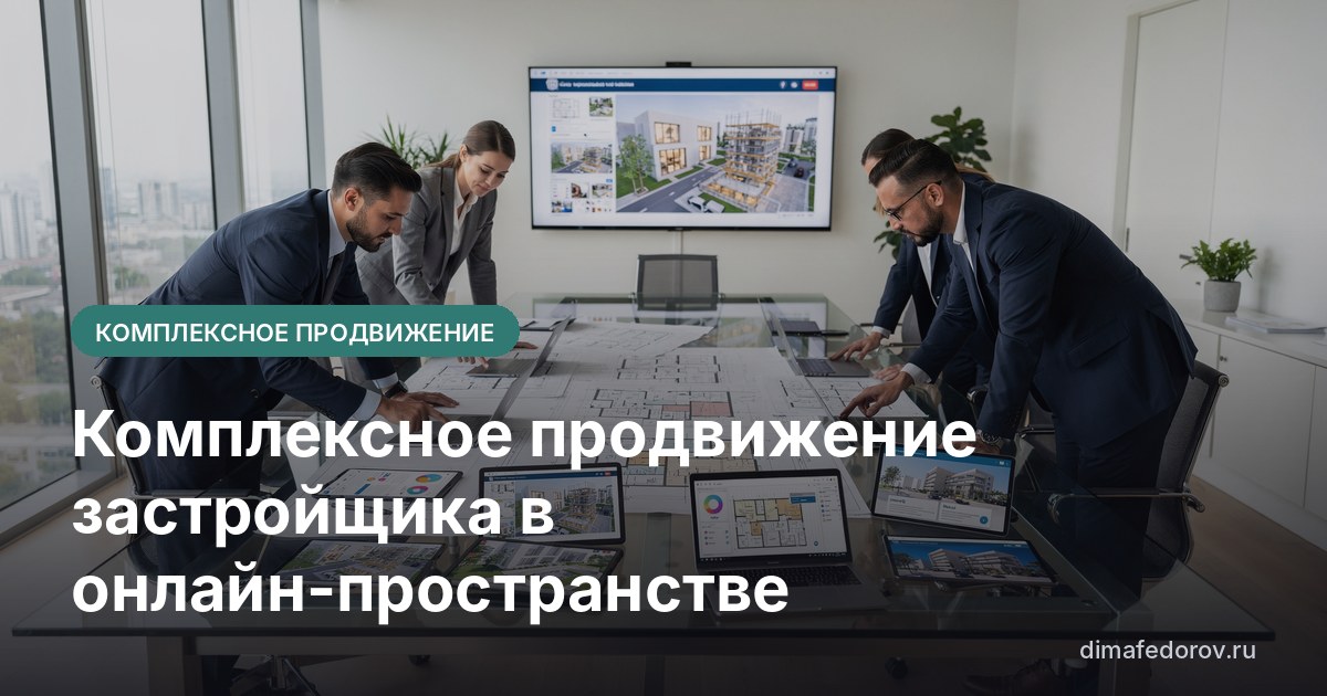 Комплексное продвижение застройщика в онлайн-пространстве