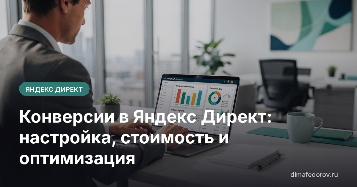 Конверсии в Яндекс Директ: настройка, стоимость и оптимизация