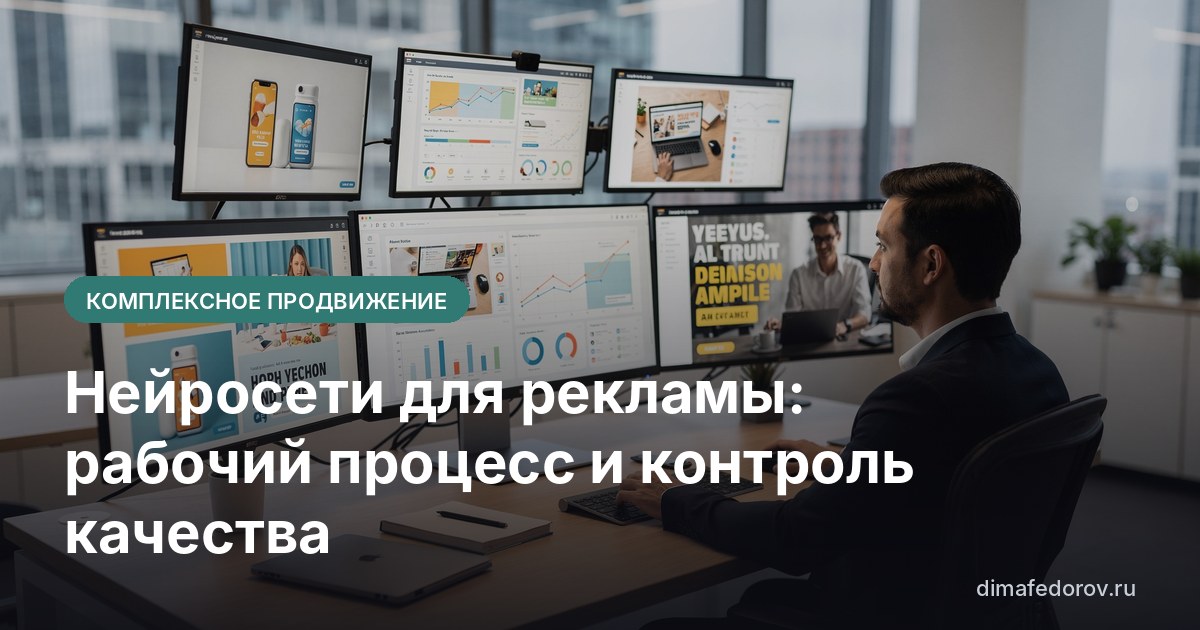 Нейросети для рекламы: рабочий процесс и контроль качества
