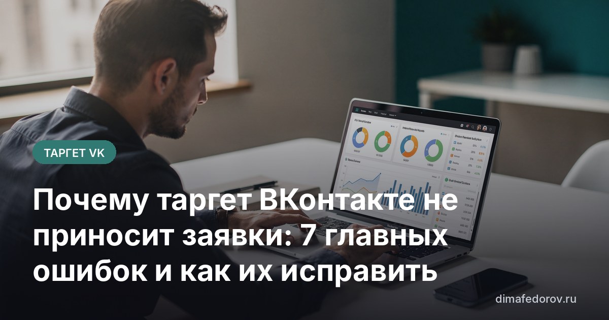 Почему таргет ВКонтакте не приносит заявки: 7 главных ошибок и как их исправить