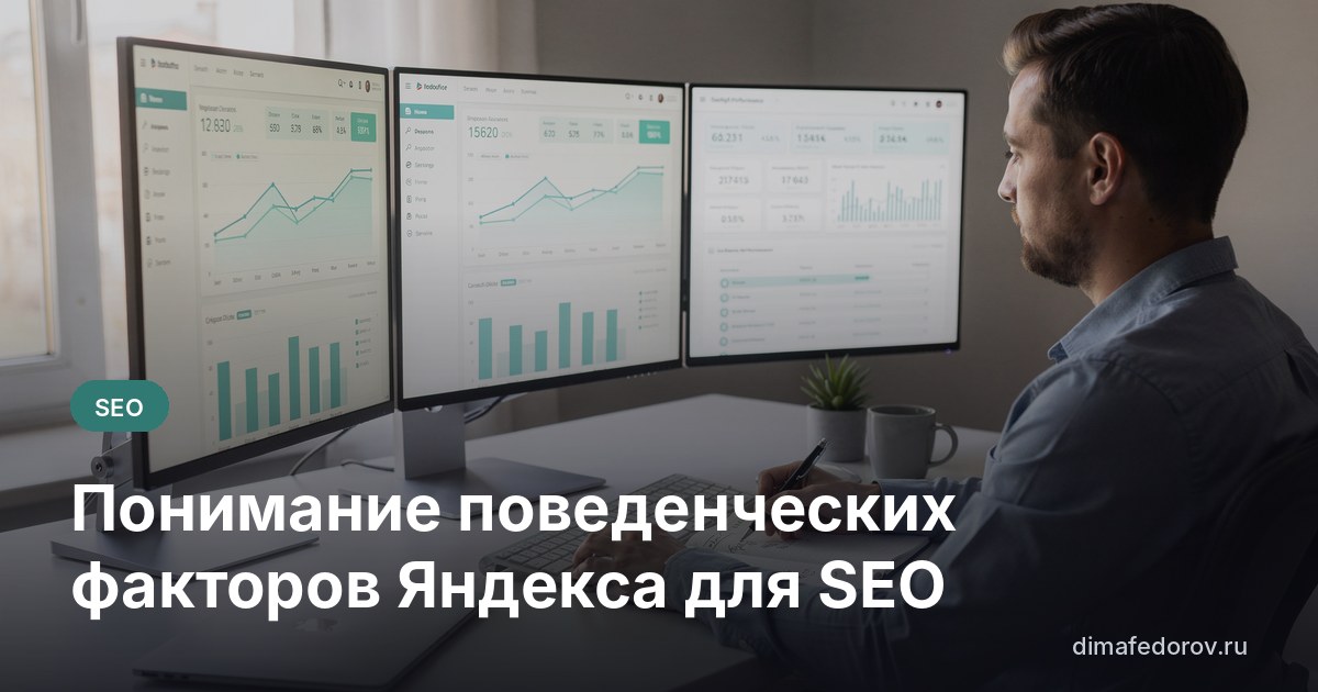 Понимание поведенческих факторов Яндекса для SEO