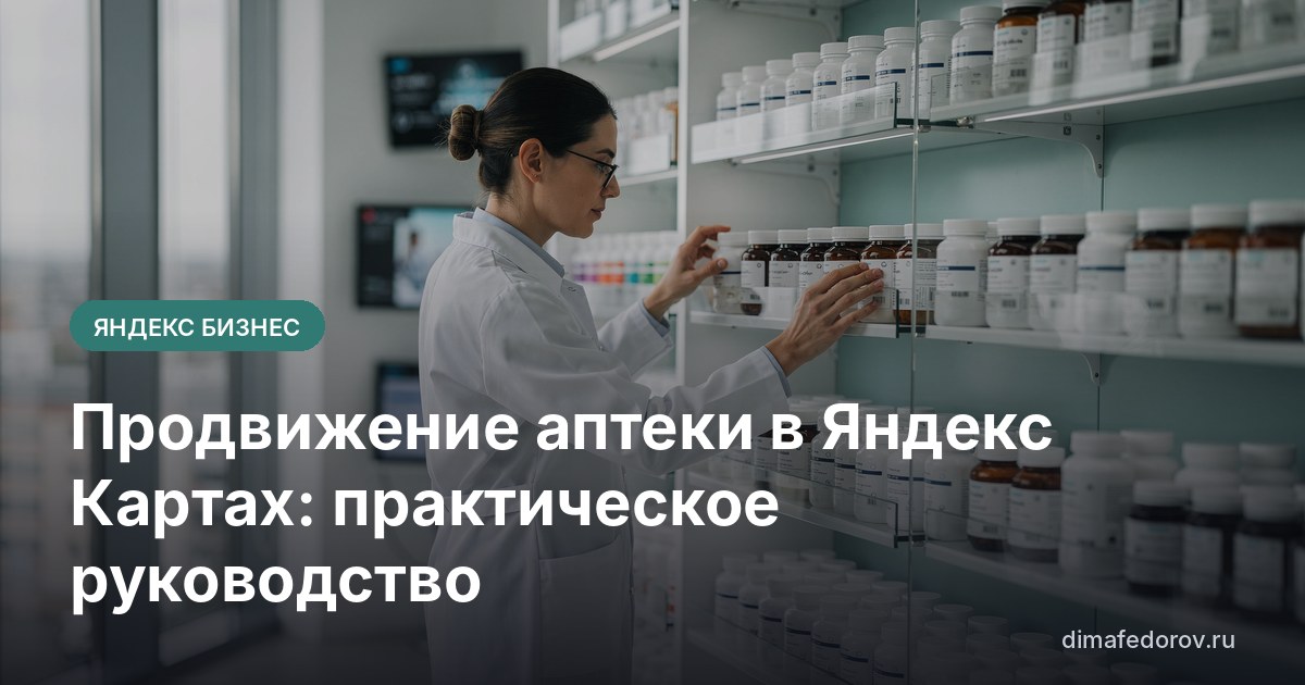 Продвижение аптеки в Яндекс Картах: практическое руководство
