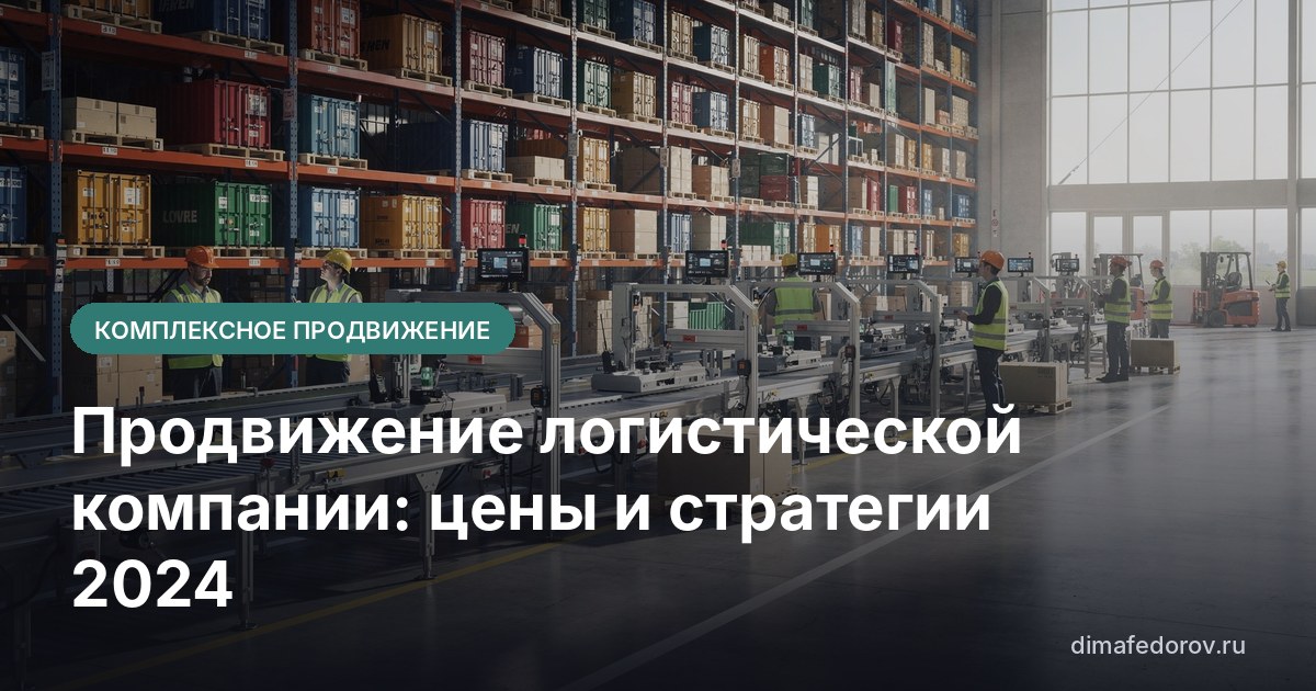 Продвижение логистической компании: цены и стратегии 2024