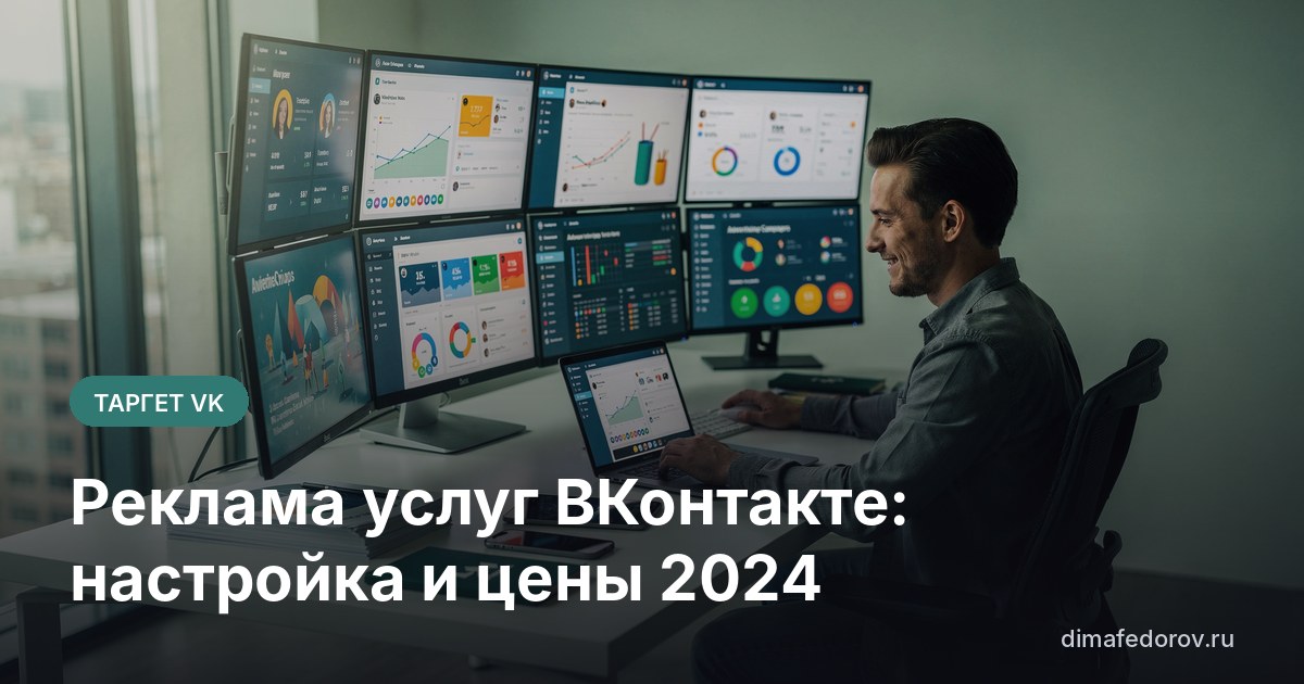 Реклама услуг ВКонтакте: настройка и цены 2024