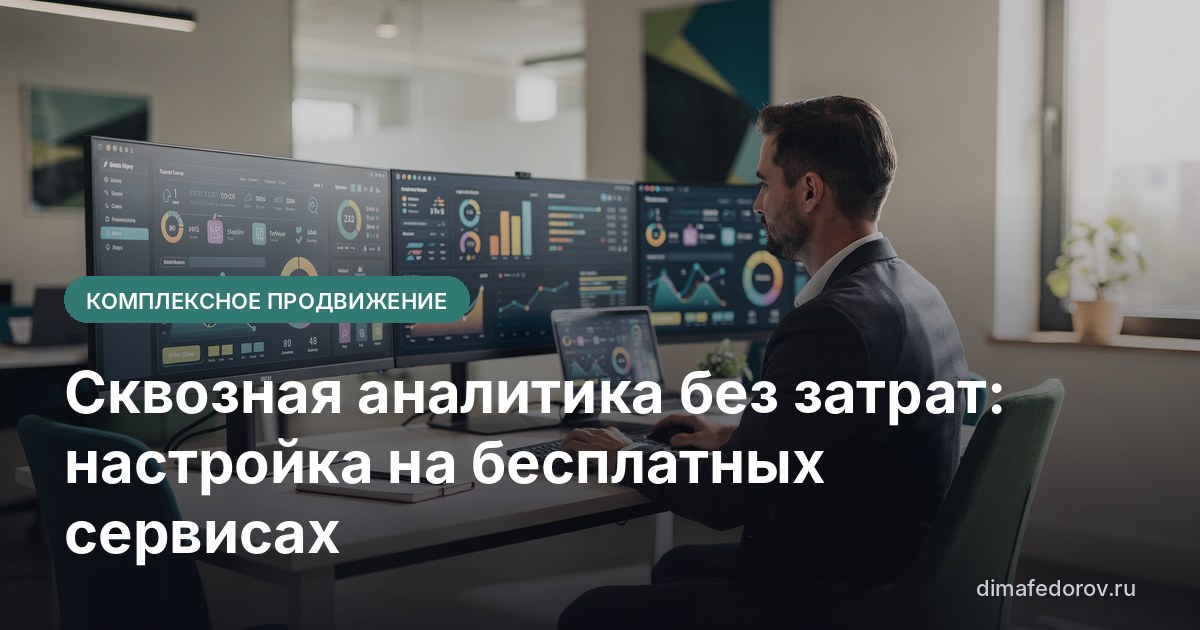 Сквозная аналитика без затрат: настройка на бесплатных сервисах