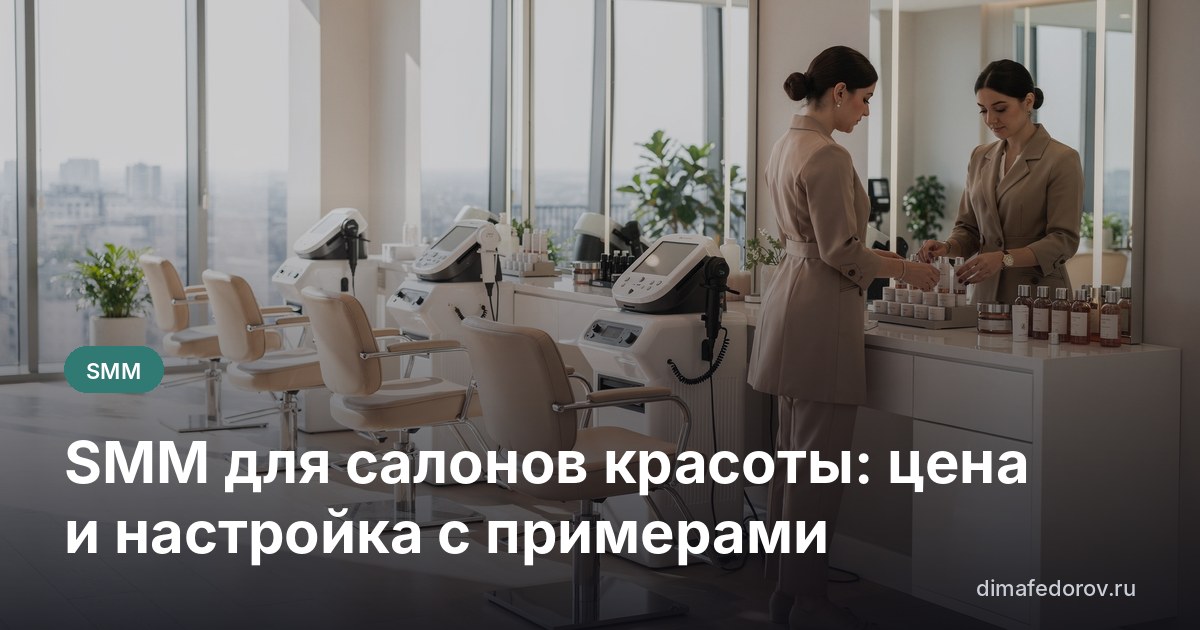 SMM для салонов красоты: цена и настройка с примерами