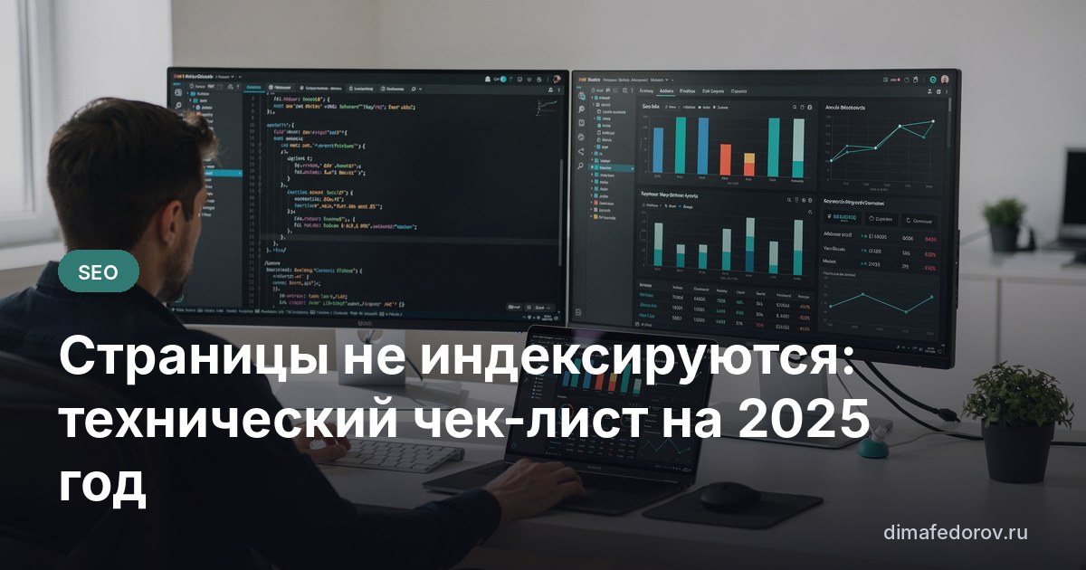 Страницы не индексируются: технический чек-лист на 2025 год