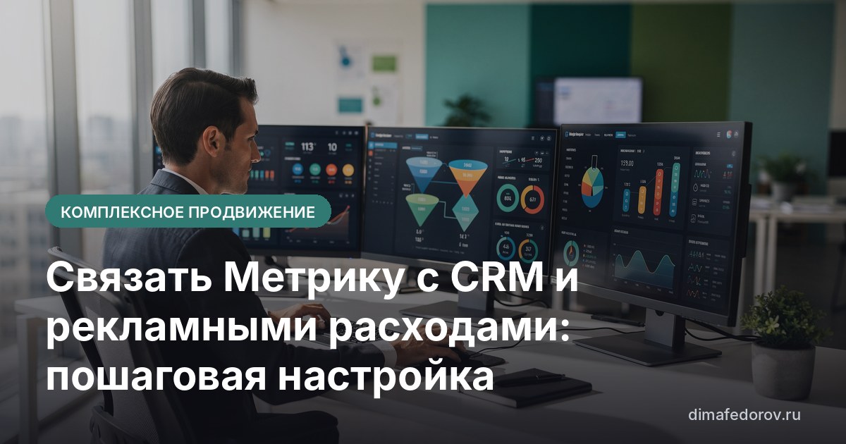 Связать Метрику с CRM и рекламными расходами: пошаговая настройка