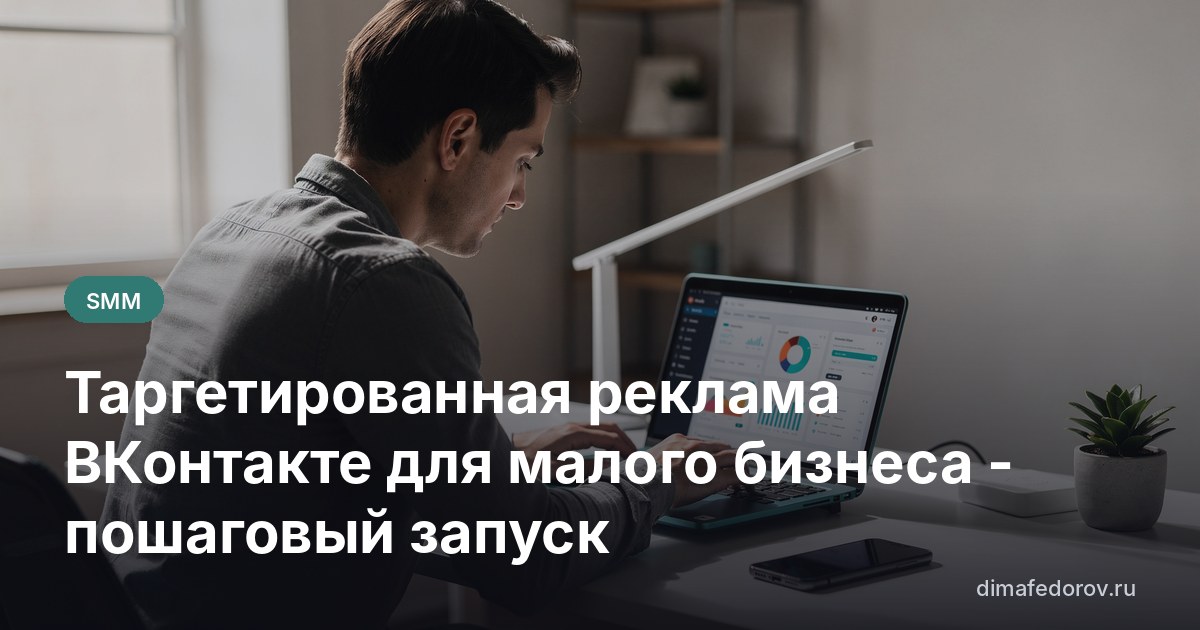 Таргетированная реклама ВКонтакте для малого бизнеса - пошаговый запуск