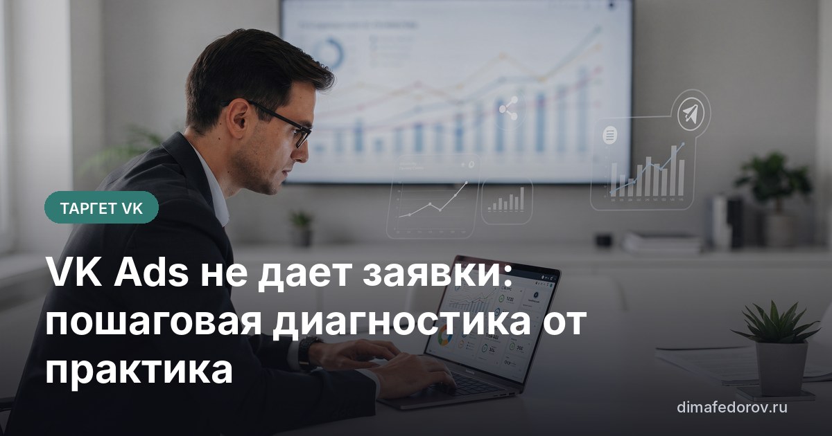 VK Ads не дает заявки: пошаговая диагностика от практика