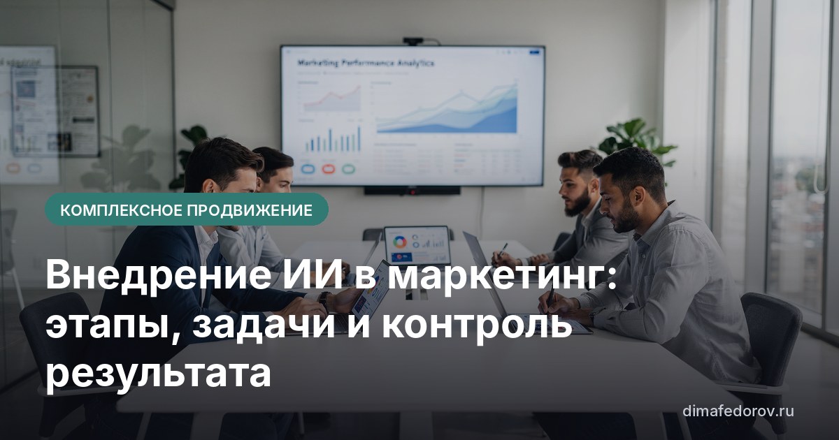 Внедрение ИИ в маркетинг: этапы, задачи и контроль результата
