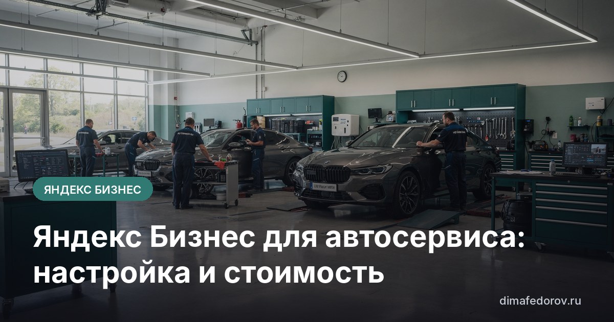 Яндекс Бизнес для автосервиса: настройка и стоимость