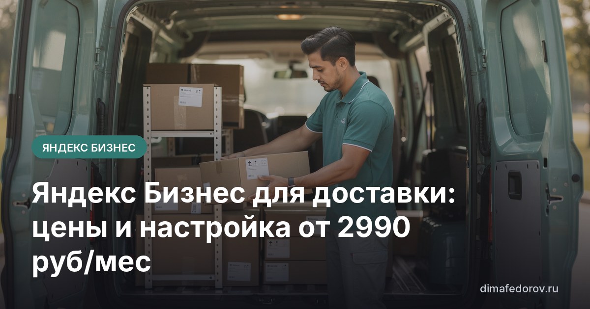 Яндекс Бизнес для доставки: цены и настройка от 2990 руб/мес